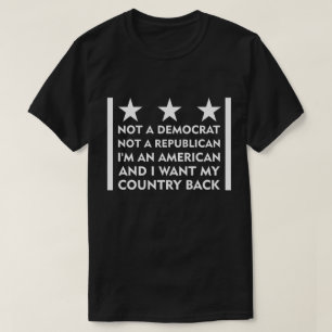 T-shirt Je veux mon dos de pays