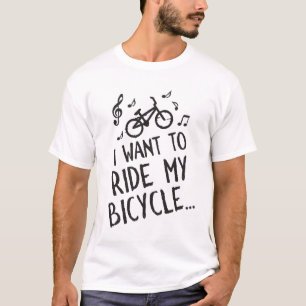T-shirt Je veux monter ma bicyclette