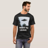 T-shirt Je veux partir (Devant entier)