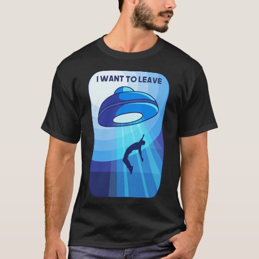 T-shirt Je veux partir (Devant)