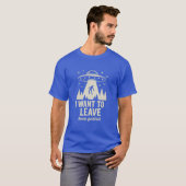 T-shirt Je veux partir (Devant entier)