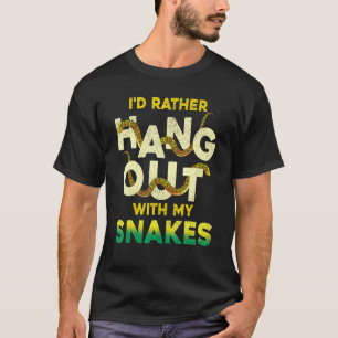 T-shirt Je Veux Plutôt M'Accrocher Avec Mes Serpents Anima