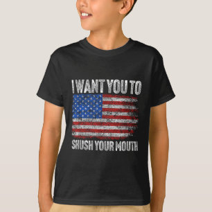T-shirt Je Veux Que Tu Tais La Bouche _ Pas Mon Président