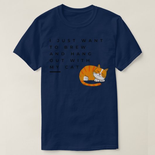 T-shirt Je Veux Simplement Brasser Et Accrocher Avec Mon C (Design devant)