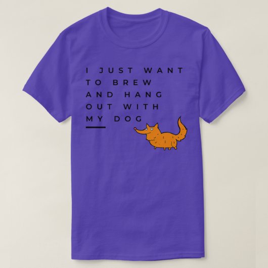 T-shirt Je Veux Simplement Brasser Et Accrocher Avec Mon C (Design devant)