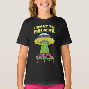 T-shirt Je Veux Soulager - Drôle OVNI - Humour Puke