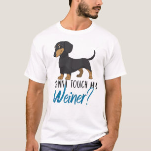 T-shirt Je veux toucher mon dachshund weiner