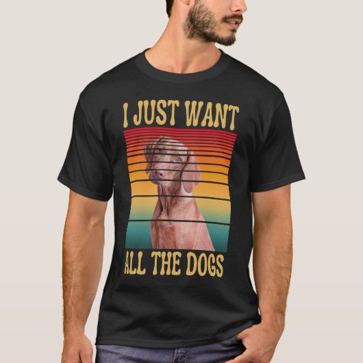 T-SHIRT JE VEUX TOUS LES CHIENS (Devant)