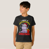 T-shirt Je Veux Un Hippopotame Pour Noël (Devant entier)