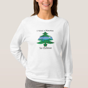 T-shirt Je veux un lamantin pour Noël