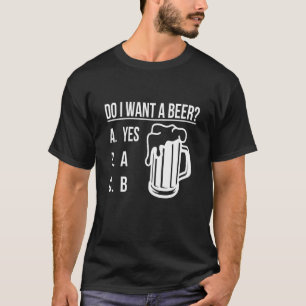 T-shirt Je veux une bière Green Lucky Shamrock St Patrick'