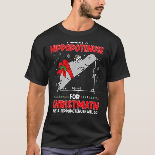 T-shirt Je Veux Une Hippopoténose Pour Enseignant Math De (Devant)