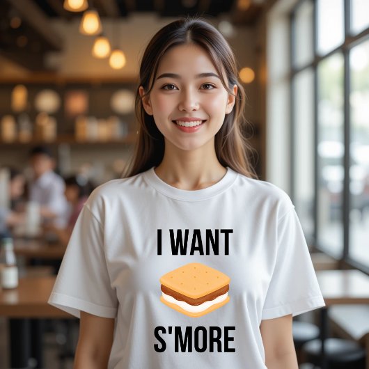 T-shirt Je Veux Une Nourriture Plus Drôle