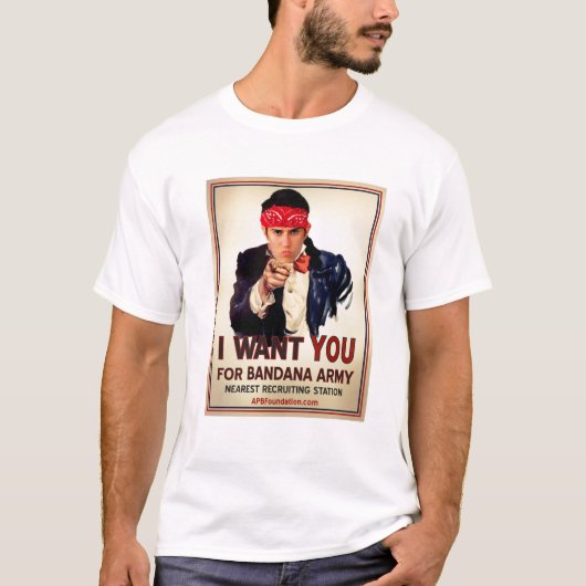 T-shirt Je Veux Vous Pour Bandana Army (Devant)