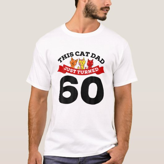 T-shirt Je Viens D'Avoir 60 Chat Papa Anniversaire 60E Amo (Devant)