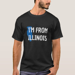 T-shirt Je viens de l'Illinois pour de fiers Illinois