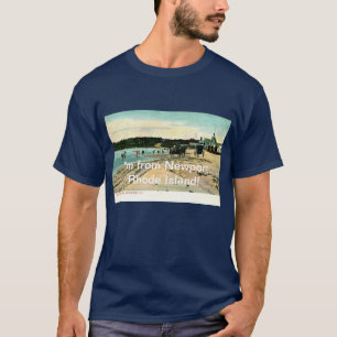 T-shirt Je viens de Newport Rhode Island Vintage Inspiré
