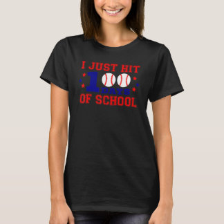 T-shirt Je Viens De Toucher 100 Jours De Baseball 100E Jou