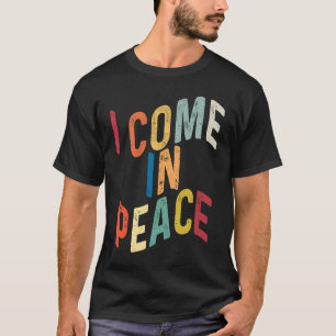 T-shirt Je viens en paix Je suis la paix Couples assortis