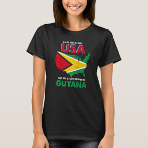 T-shirt Je Vis Peut-Être Aux Etats-Unis, Mais Mon Histoire