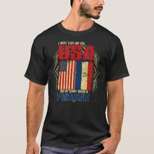 T-shirt Je Vis Peut-Être Aux Etats-Unis Mais Mon Histoire