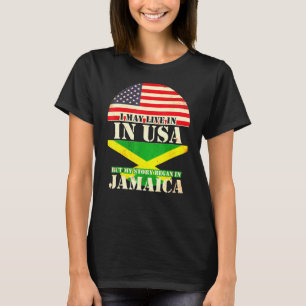 T-shirt Je Vis Peut-Être Aux Etats-Unis Mais Mon Histoire