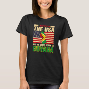 T-shirt Je Vis Peut-Être Aux Etats-Unis, Mais Mon Histoire