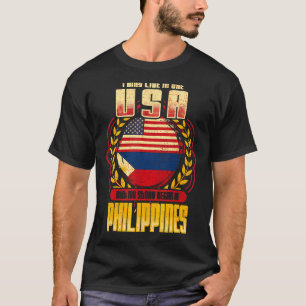 T-shirt Je Vis Peut-Être Aux Etats-Unis Mais Mon Histoire 