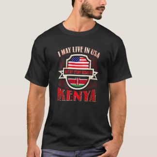 T-shirt Je Vis Peut-Être Aux Etats-Unis, Mais Mon Histoire