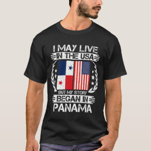 T-shirt Je Vis Peut-Être Aux États-Unis Mais Mon Histoire 
