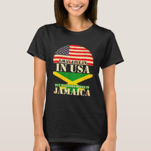 T-shirt Je Vis Peut-Être Aux Etats-Unis Mais Mon Histoire 