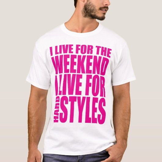 T-shirt Je Vis Pour Le Week-End (Showtek) (Devant)