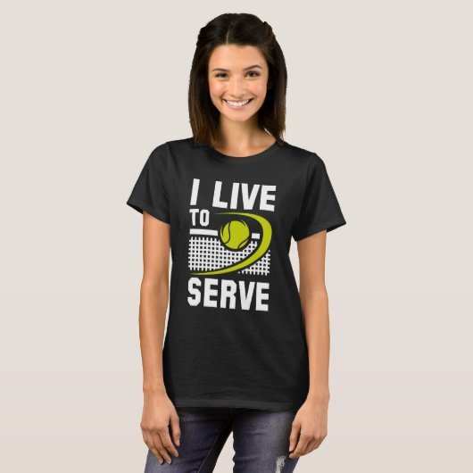 T-shirt Je Vis Servir (Devant entier)