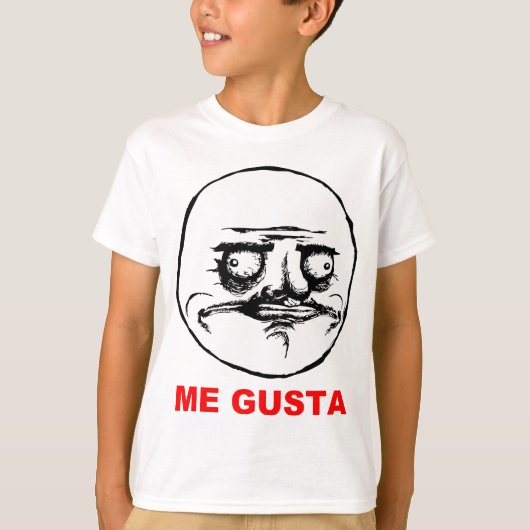 T-shirt Je visage Meme de rage de Gusta (Devant)