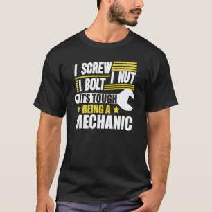 T-shirt Je visse Je serre Je boulonne C'est dur d'être un