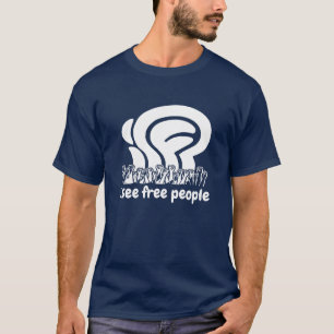 T-shirt Je vois Libre Personnes Liberté Poings Levés