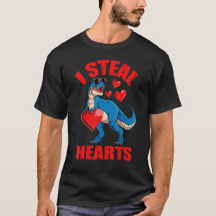T-shirt Je vole Coeurs Dinosaur Enfants bébé Garçon Vale