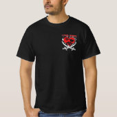 T-shirt Je vole Coeurs Valentines Jour Pirate (Devant)