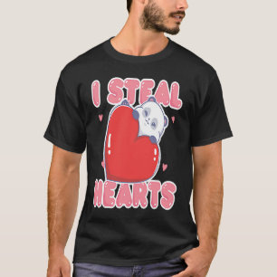 T-shirt Je vole des cœurs Panda Bear Animal