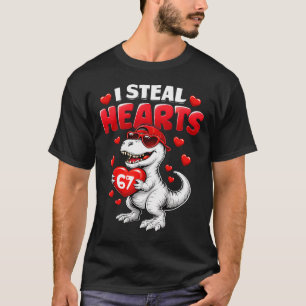 T-shirt Je vole des coeurs T Rex Saint-Valentin 67 Meme 6 
