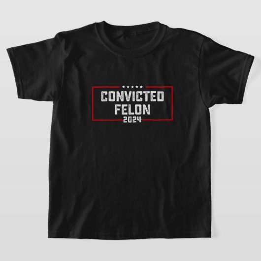 T-shirt Je vote pour le condamné Felon Pro Trump 2024 (Poser)