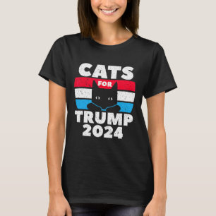 T-shirt Je vote pour les chats pour le débat électoral Tru