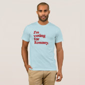 T-shirt Je VOTE POUR ROMNEY (Devant entier)