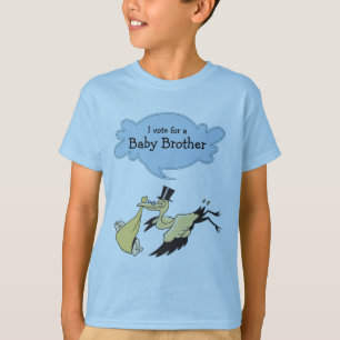 T-shirt Je vote pour un frère de bébé que le genre