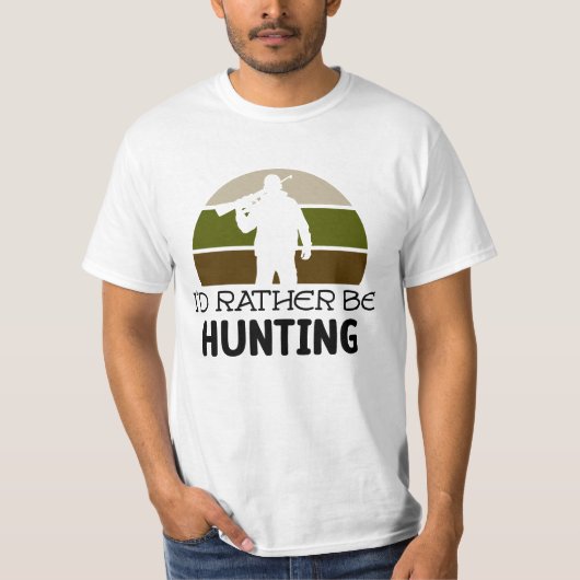 T-SHIRT JE VOUDRAIS PLUTÔT CHASSER | FÊTE DES PÈRES (Devant)