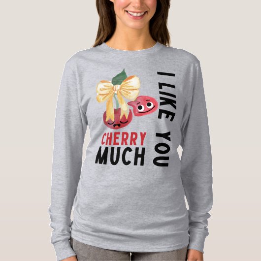 T-SHIRT JE VOUS AIME BEAUCOUP CHERRY (Devant)