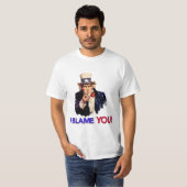 T-shirt Je vous blâme - Retro Oncle Sam (Devant entier)