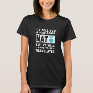 T-shirt Je vous dirais une blague sur NAT mais il faudra B