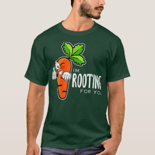 T-shirt Je vous enracine le végétar à la betterave rouge