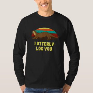 T-shirt Je vous enregistre totalement Humour de loutre C